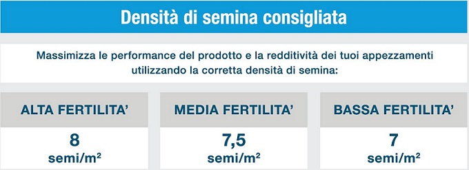 Mais DKC6650 tabella di semina Mais DKC6650 tabella di semina